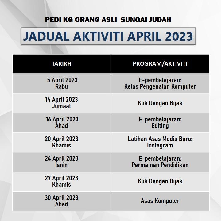 APRIL 2023